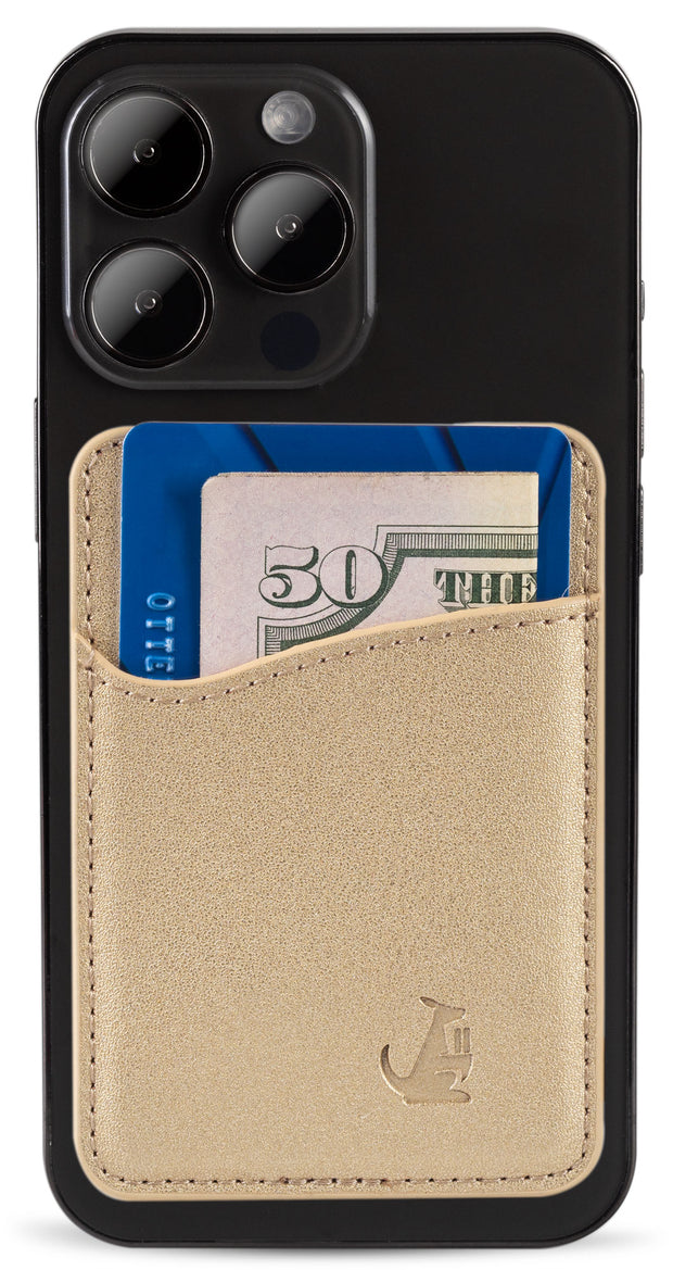 Gold Leather - Phone Wallet