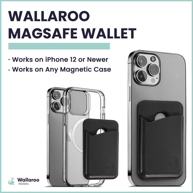 MagSafe Wallet - Black - Wallaroo Wallets