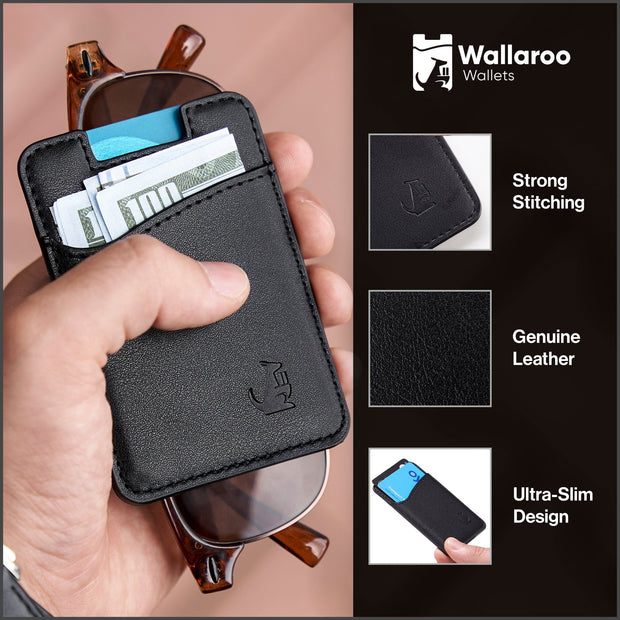 Slim Wallet - Black - Wallaroo Wallets