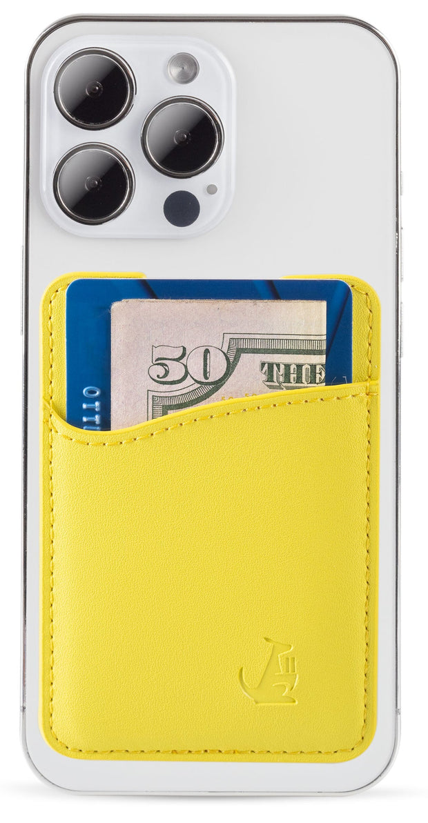 Stick On Wallet - Yellow - Wallaroo Wallets