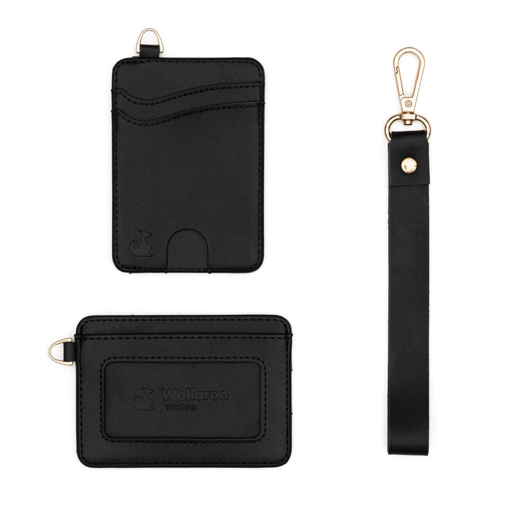 Wrist Wallet - Black - Wallaroo Wallets